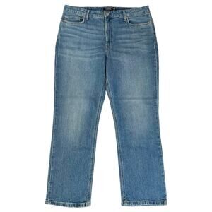 Lauren Ralph Lauren Modern High Rise Straight Leg Ankle Jeans Medium Wash 16